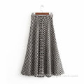 Winter Women Yarn-dyed Half-length Skirt